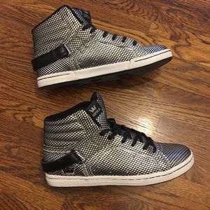 Supra mid top gray men’s sneakers size 10